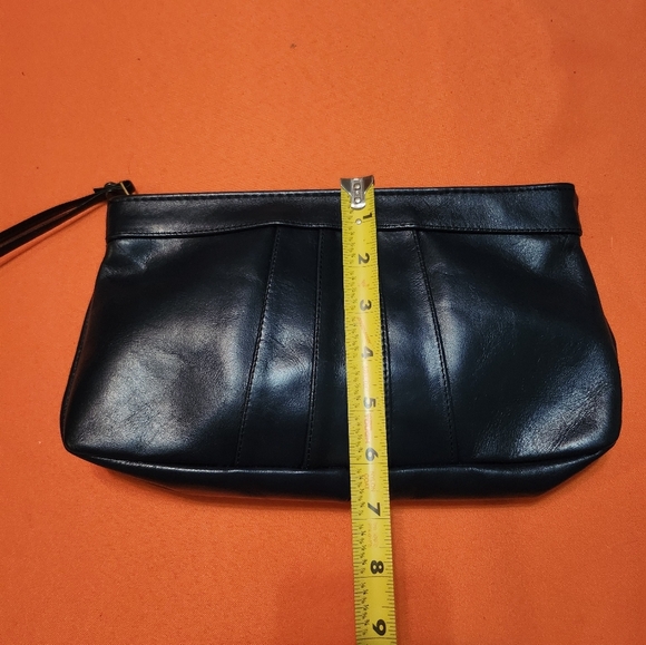 Vintage PREPPY 80'S Leather Clutch/Wristlet with Raw Leather Interior EUC - Picture 8 of 16